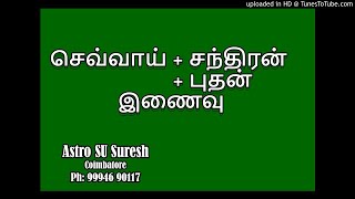 செவ்வாய் + சந்திரன் + புதன் இணைவு