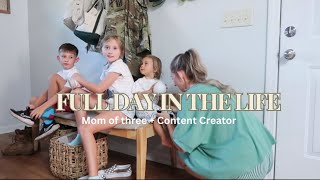 A Full-time Content Creator's Daily Vlog | back to school | mom of three | Alexis Green