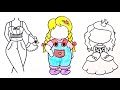 Easy doll drawing for beginners || How to draw a doll #drawing #easydrawing #dolldrawing