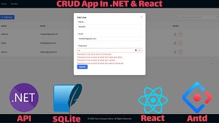 🚀 Build a Full Stack CRUD App with React, .NET, SQLite, and Ant Design | With Search & Validation!