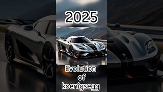 😈Evolution of koenigsegg 1994~2025 #trending #shortvideos #evolution video #viral shorts 😍