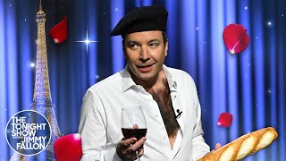 French President Emmanuel Macron Sings a Song About His Chest Hair | The Tonight Show