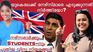 2024-NEW VISA RULE IN UK | യുകെയിലെ പുതിയ വിസ നിയമങ്ങൾ | NHS HOSPITAL | #viral