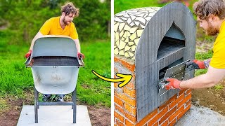 DIY PIZZA OVEN FOR BACKYARD 🍕 PERFECT SUMMER CRAFTS