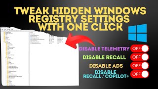 Tweak Hidden Windows Registry Settings With One Click