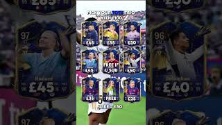 Pick your TOTY trio with £100 #shorts #goviral #viral #foryou #fyp #football #fifa #eafc24 #toty