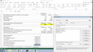 Excel Solver Linear Programming (LP) Sensitivity Analysis