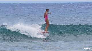 Longboard / Natalia Smith at Queen's in Waikiki - Freesurf Magazine