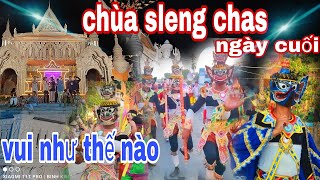 tết chôl chhnam thmây chùa sleng chas,,, quá nhiều chằng khỉ đi diễu hành.