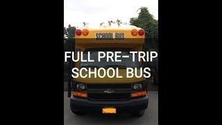 CDL SCHOOL BUS ROAD TEST FULL PRETRIP INSPECTION. CDL TRAINING