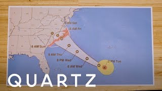 How to read a hurricane map to track a hurricane path