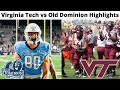 Virginia Tech vs Old Dominion Highlights: College Football: 9/2/22