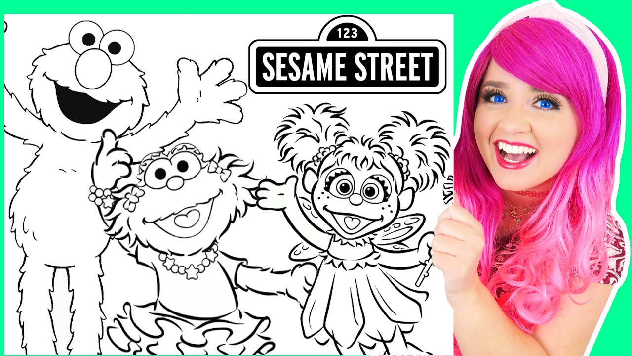 Abby Sesame Street Coloring Pages