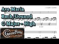 Ave Maria Bach Gounod G Major Piano Accompaniment Karaoke High Voice