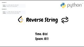 Reverse String | Python 2 Pointer Recursive Solution