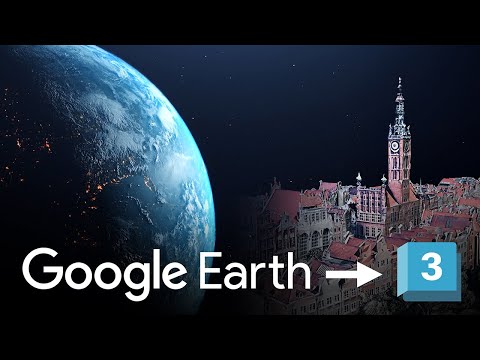 Importe modelos de Google Earth a su software 3D