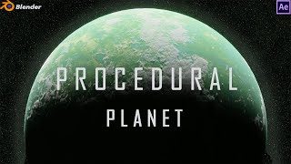 Procedural Planet Animation (With Atmosphere) | Blender 3d And After Effects .