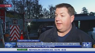 Durham fire crews head to western NC to battle wildfires burning nearly 50,000 acres