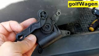 VW Golf 5 motor temperature flap change V159