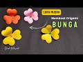 Melipat dan Meggunting Bentuk Bunga Sangat Mudah | How to Make Paper Flower