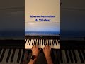 Alwase Remember Us This Way | Piano cover | easy way to play #piano #music