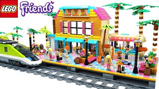 Building a LEGO Friends Heartlake City Train Station