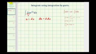 Ex 1: Integration by Parts (mx*e^(nx))