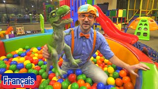 Blippi en français - Au parc de jeux couvert (Kinderland) | Vidéos éducatives pour les enfants