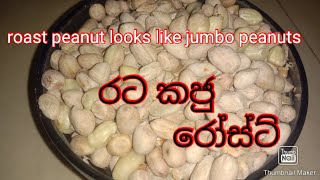 රෝස්ට් රටකජු ලුණු රසට ජම්බෝ peanut #Roast peanut