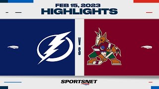 NHL Highlights | Lightning vs. Coyotes - February 15, 2023
