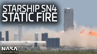 Full Replay: Starship SN4 suffers major anomaly after static fire in Boca Chica
