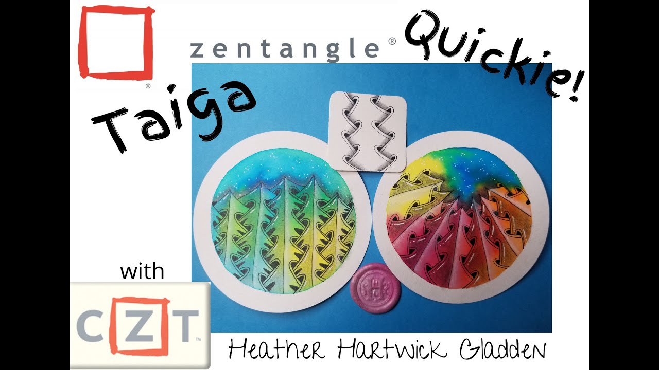 Taiga Zentangle Quickie Youtube
