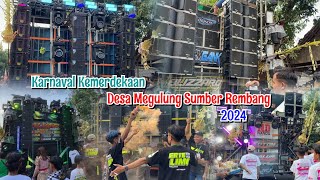 KARNAVAL KEMERDEKAAN DESA MEGULUNG SUMBER REMBANG 2024 - BREWOG, NANDA, ALVA'R, BLIZZARD, KF PRO