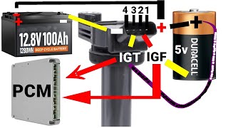 Toyota 4 Wires 3 Wires Ignition Coil Test With A Multimeter