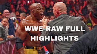 WWE RAW FULL HIGHLIGHTS | WWE NEWS WITH HD PHOTO CLICK |