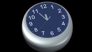 3d watch clock in autocad