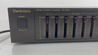 Technics SH-8017 2-Channel Stereo Radio Graphic EQ Equalizer 7 Band