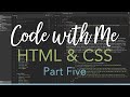 LIVE | How to style CSS for responsive layout and dropdown sub menus | Part 5
