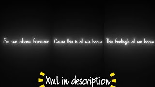 [All we know] -The chainsmoker [Xml in description] black screen edit • bgm dictionary