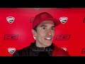 marc marquez s first feedback after testing the factory ducati