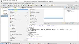 Creating, using, and debugging C++ static library in Eclipse CDT (in Linux)