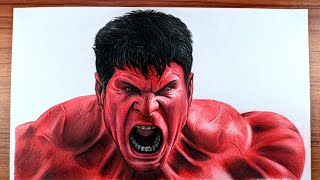 Drawing Red Hulk | From Captain America Brave New World