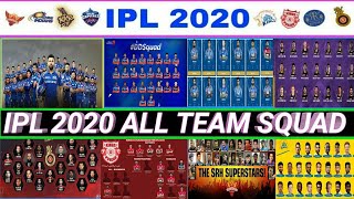 IPL 2020 - All Teams Full Squad