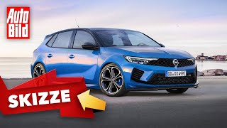 Opel Astra L OPC (2021) |  Astra OPC als 300 PS-Plug-in-Hybrid? So könnte er aussehen | Skizze