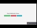 Toast Notification | HTML CSS JavaScript | Full Source Code | 