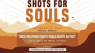 Waco-McLennan County Public Health District holds first 'Shots for Souls' vaccination event