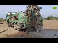 borewell 1224 कंप्रेसर इंजन का पेहला वीडियो 45 फीट पे 20 hp मोटर का पानी radhika drilling