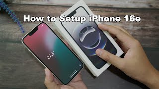 How to Setup NEW iPhone 16e
