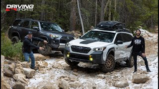 Locked and Lifted! Modified 2022 Subaru Outback Wilderness vs. Toyota 4Runner