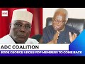 2027 Elections: Bode George Urges PDP Members to Return After Joining ADC Coalition